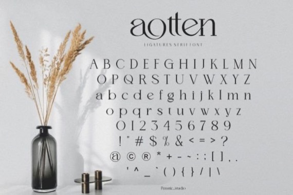 Aotten Font free