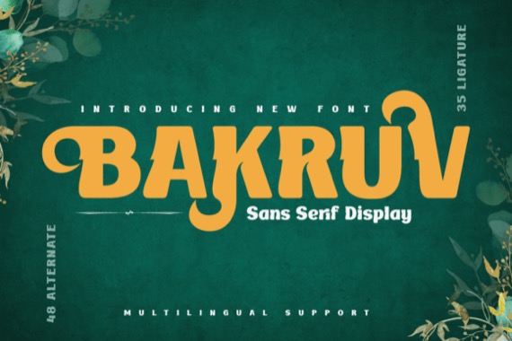 Bakruv Font free