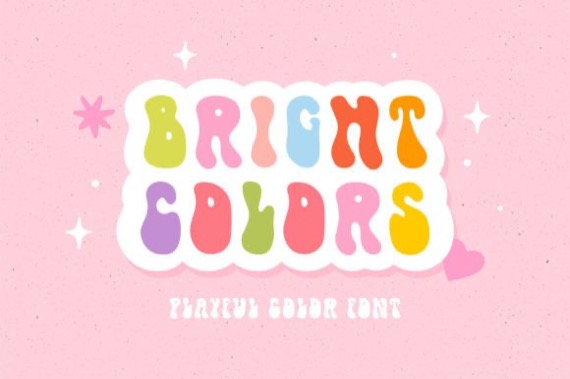 Bright Colors Font
