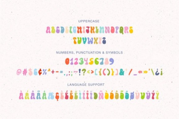 Bright Colors Font free