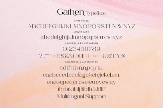 Gathen Font free