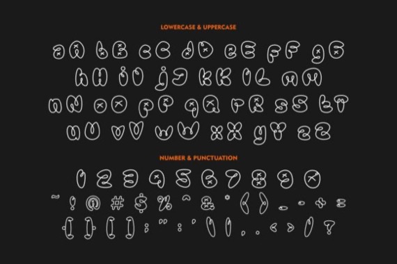 Graffiti Line Font free