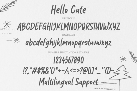free Hello Cute Font