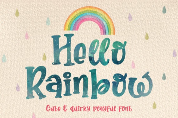 Hello Rainbow Font free