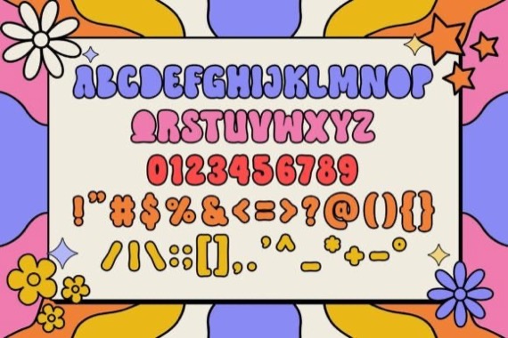 Hippie Retro Font free