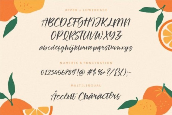 Orange Garden Font free