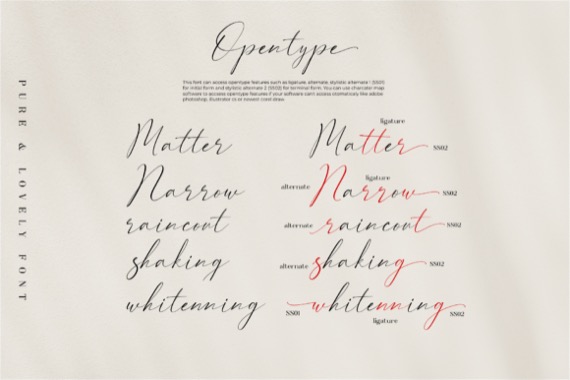 free Pure & Lovely Font