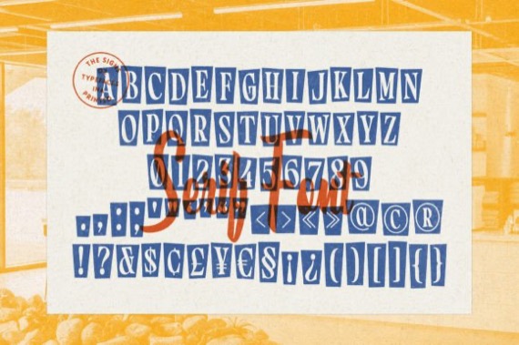 Signs Painted Font free