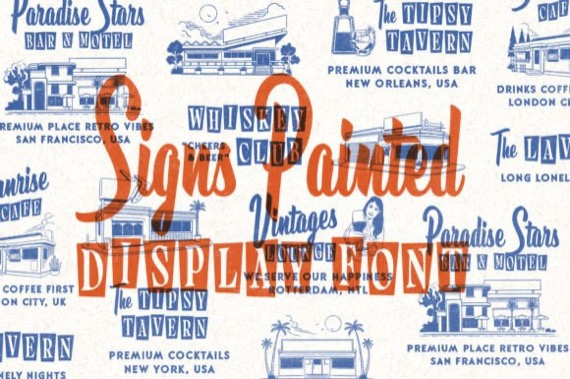 free Signs Painted Font