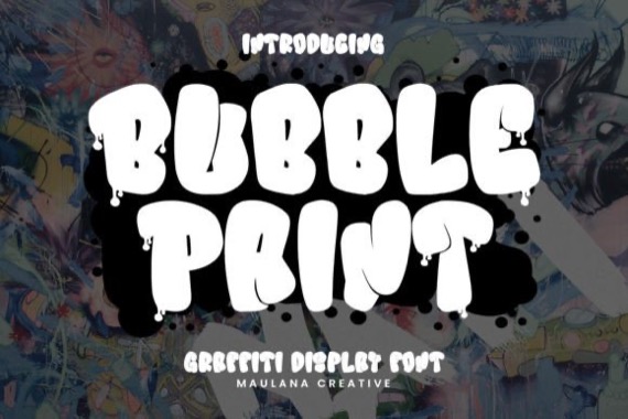 Bubble Paint Font