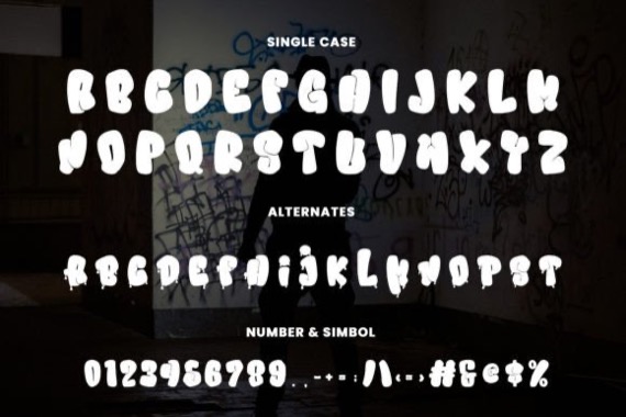 free Bubble Paint Font