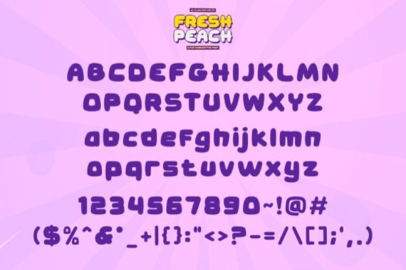 free Fresh Peach Font