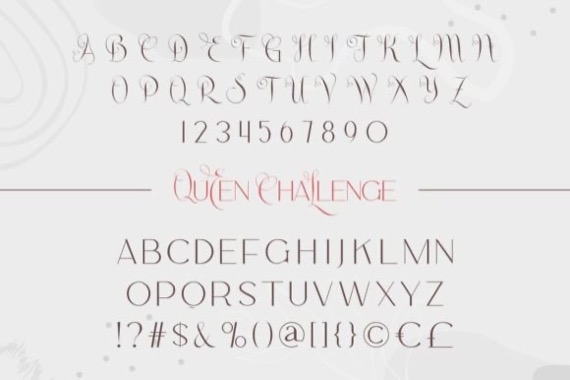 free Queen Challenge Font