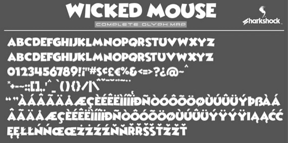 free Wicked Mouse Font