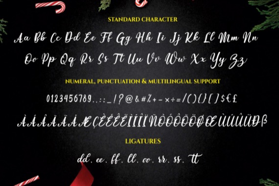Sparkling Christmas Font free