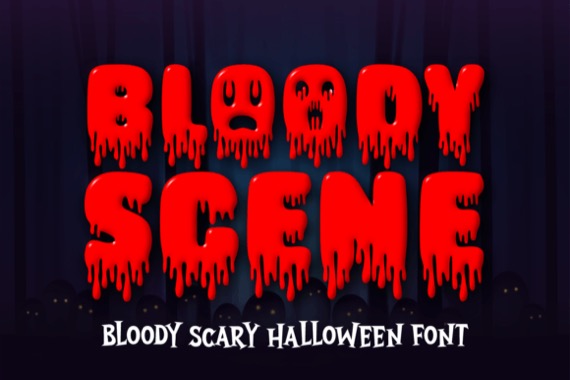 Bloody Scene Font free