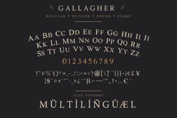 Gallagher Font free