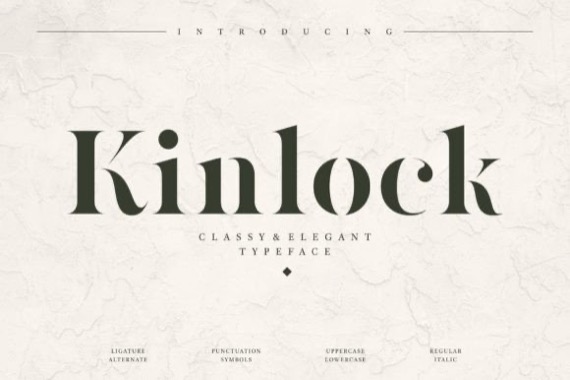 Kinlock Font free