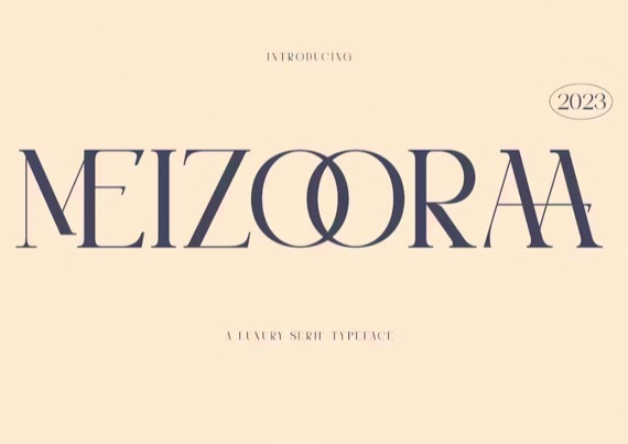 Meizoora Font free