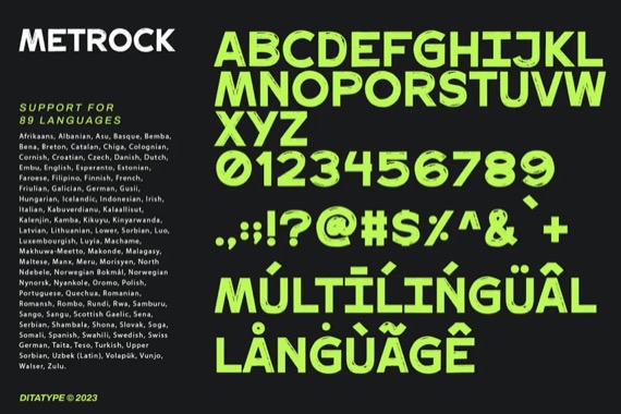 Metrock Font free