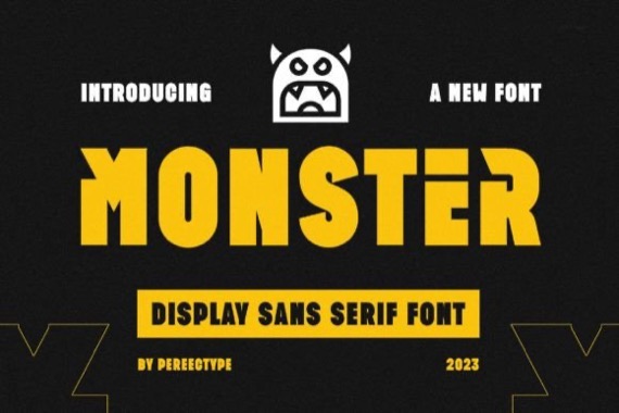 Monster Display Font