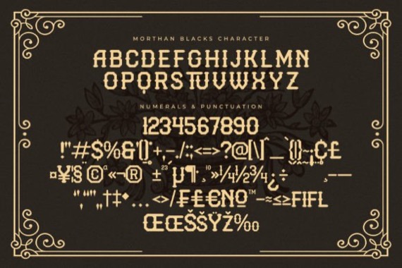 free Morthan Blacks Font