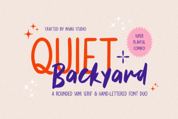 free Quiet Backyard Font Duo