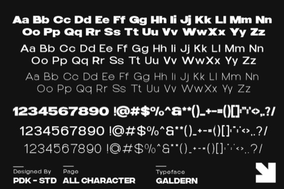 free Galdern Font