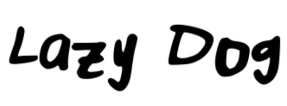 Lazy Dog Font - Dafont101