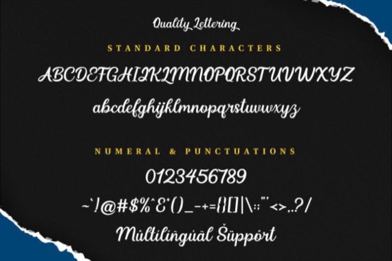 Quality Lettering Font free