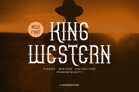 King Western Font