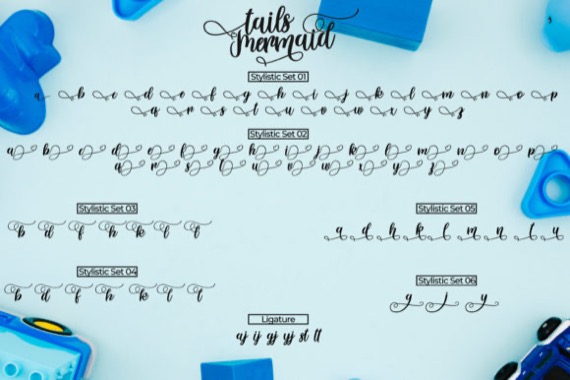 Tails Mermaid Font