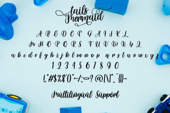 free Tails Mermaid Font