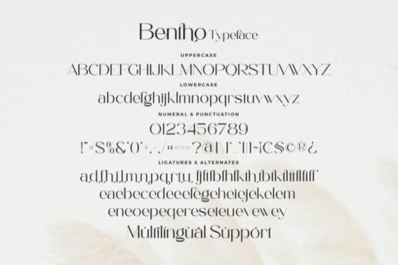 free Bentho Font