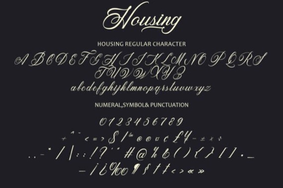 Housing Font